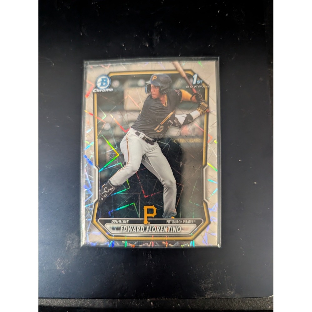 2024 Bowman Chrome Edward Florentino 1st Bowman Mojo Refractor BCP-133 Pirates